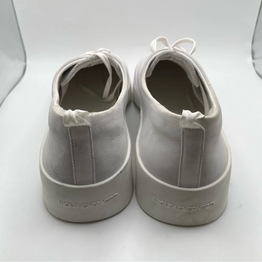 Wolf & Shepherd Cruise Lace Up Off White Casual Sneakers size 42 US 9 mens